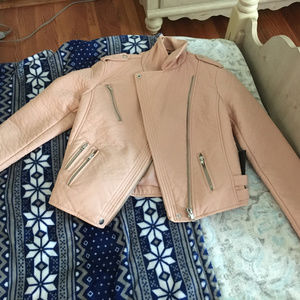 Forever 21 Blush Faux Leather Jacket